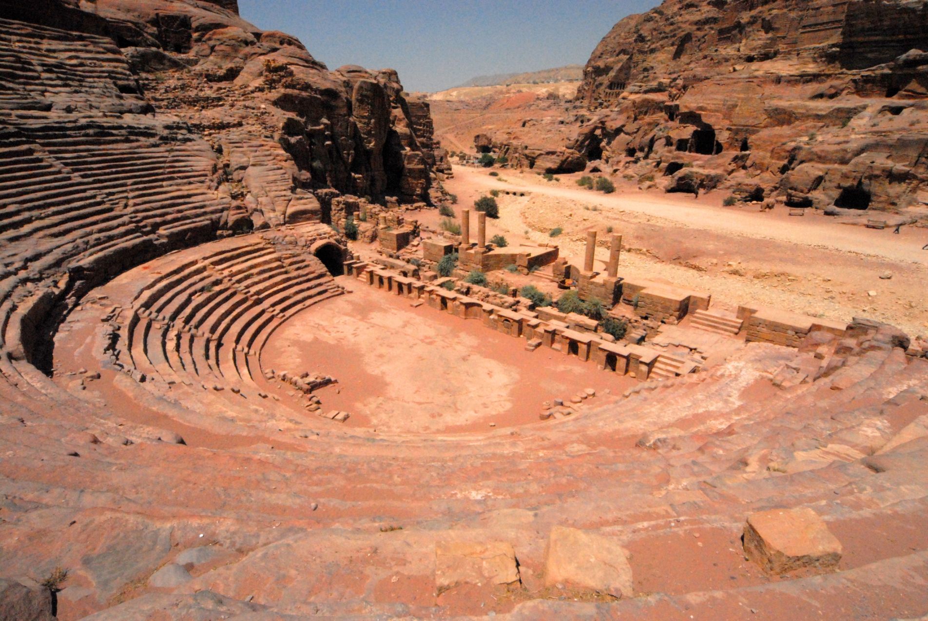 The theatre in Petra, which can hold up to 6,000 people.